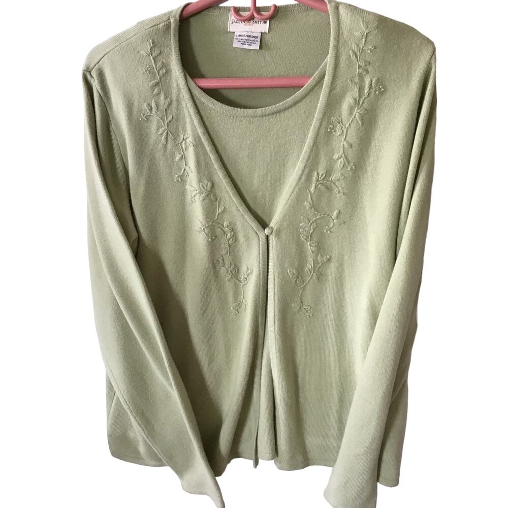 Vintage Jaclyn Smith Mock Layered Sweater Size L